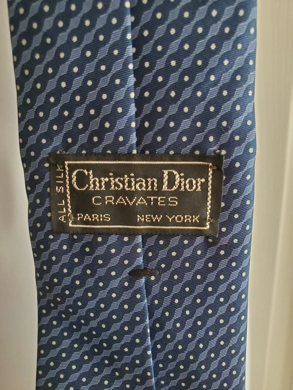 Christian Dior vintage men's silk neck tie